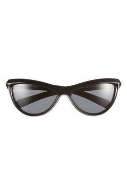 Off-White Atlanta 59mm Oval Sunglasses in Black Dark Grey