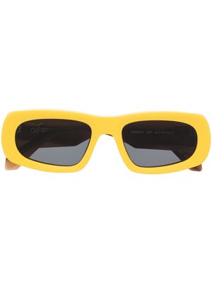 Off-White Austin rectangle-frame sunglasses - Yellow