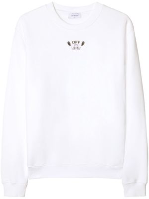 Off-White bandana-embroidered cotton sweatshirt