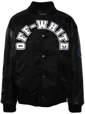 Off-White Baseball padded bomber jacket - Black