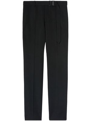 Off-White belted slim-fit trousers - Black
