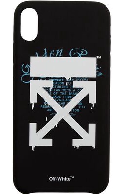 Off-White Black Dripping Arrows iPhone XR Case