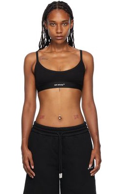 Off-White Black Helvetica Bra