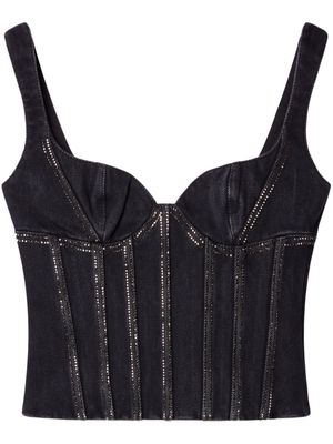Off-White Bling bustier top - Black