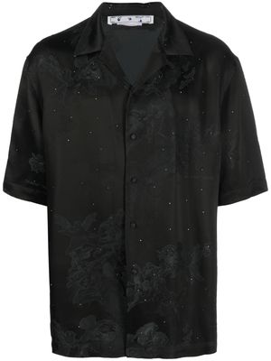 Off-White Bling crystal-embellished jacquard shirt - Black