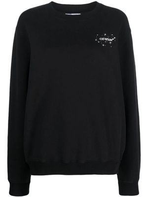 Off-White Bling Stars Arrow cotton sweatshirt - Black