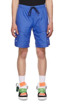 Off-White Blue Nylon Shorts