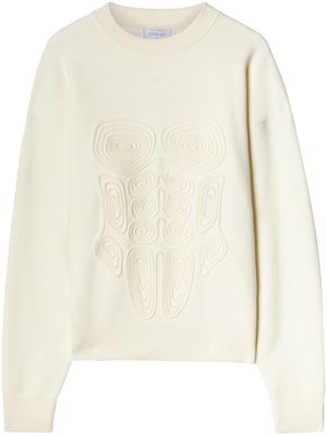 Off-White Body Scan embroidered jumper