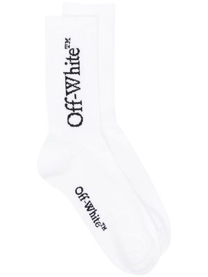 Off-White Bookish logo-intarsia socks