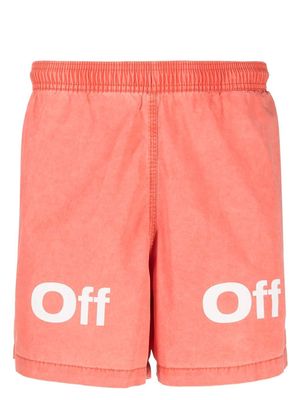 Off-White Bounce Off Sunset swim shorts - Orange