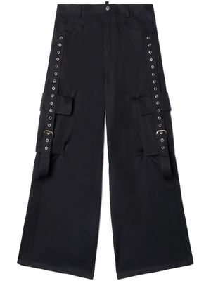 Off-White buckled cargo trousers - Black
