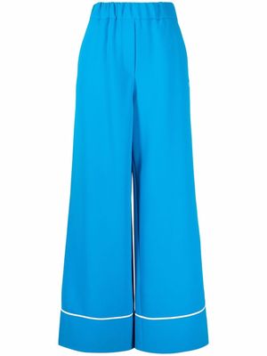 Off-White Cady wide-leg trousers - Blue
