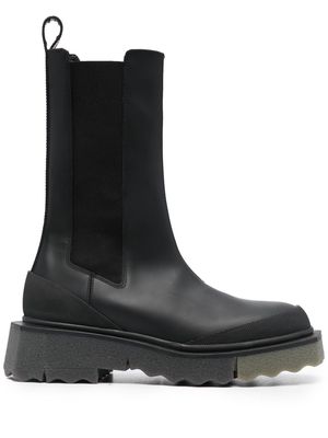 Off-White Calf Sponge leather chelsea boots - Black