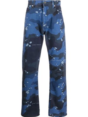 Off-White Camouflage-print skate jeans - Blue