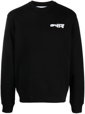 Off-White Carlos logo slim sweatshirt - Black