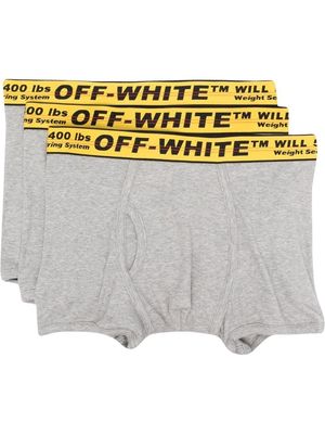 Off-White Classic Industrial tri-pack boxer shorts - Grey