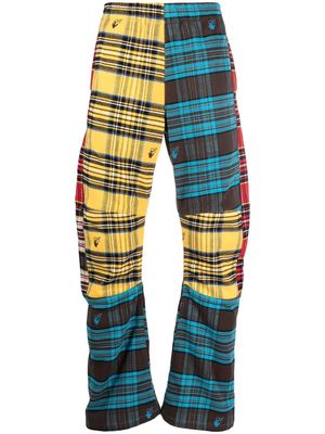 Off-White colour-block flannel trousers - Yellow