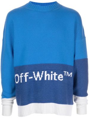 Off-White colour-block jumper - Blue