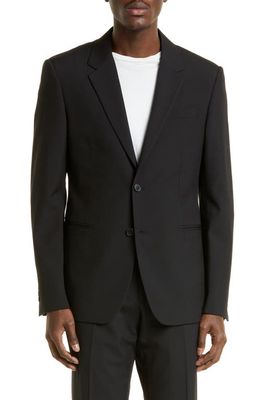 Off-White Corp Slim Fit Wool Sport Coat in Black