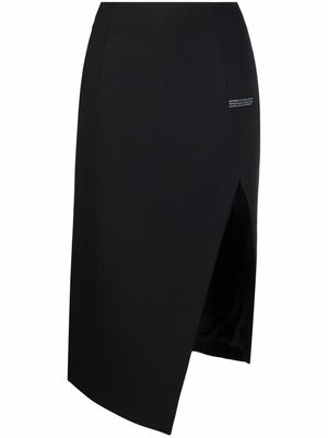 Off-White corporate high-waist midi skirt - Black