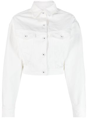 Off-White cropped denim jacket