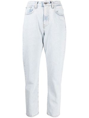 Off-White cropped straight-leg jeans - Blue