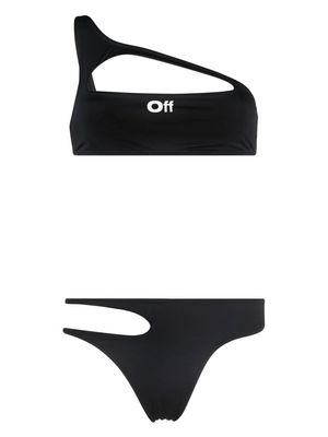 Off-White cut-out bikini set - Black
