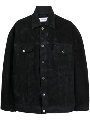Off-White dark-washed denim jacket - Black