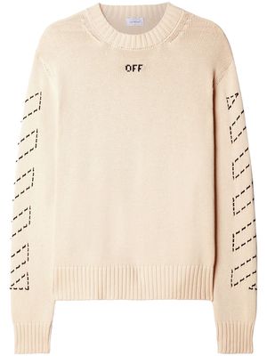 Off-White Diag Arrows jumper - Neutrals