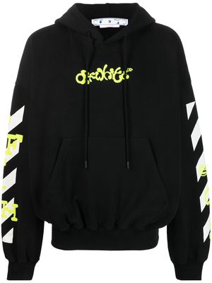 Off-White Diag Arrows-logo hoodie - Black