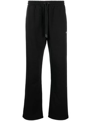 Off-White Diag-embroidered cotton track pants - Black