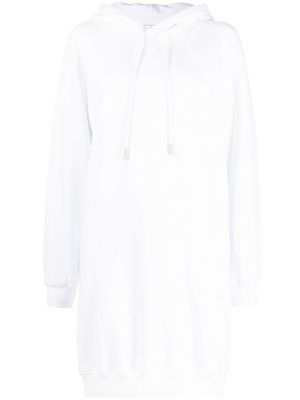 Off-White diag-print cotton hoodie dress