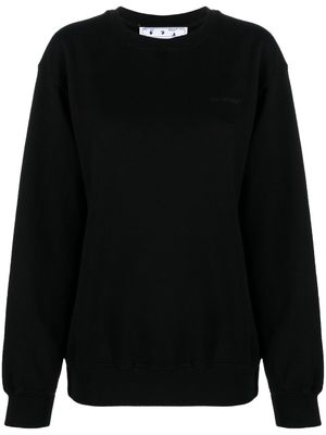 Off-White Diag-print cotton sweatshirt - Black