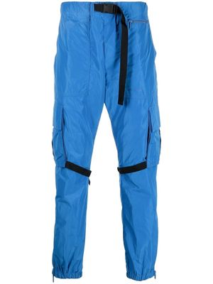 Off-White Diag-stripe cargo trousers - Blue