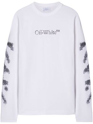 Off-White Diag-stripe embroidered sweatshirt