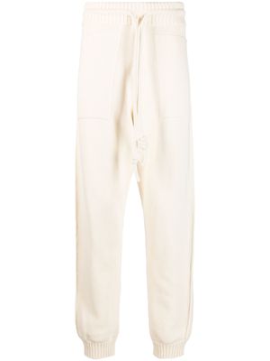Off-White Diag-stripe knitted track pants - Neutrals