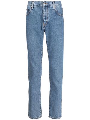Off-White diagonal-stripe denim jeans - Blue