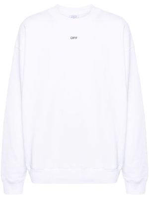 Off-White embroidered-logo cotton sweatshirt