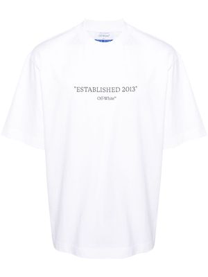 Off-White Established 2013-print cotton T-shirt