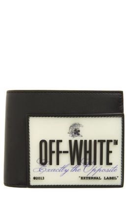 Off-White Exactly the Opposite Leather Bifold Wallet in Black Multi