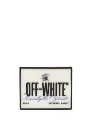 Off-White Exactly the Opposite-print cardholder - Black