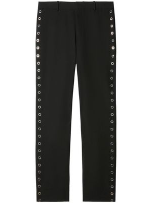 Off-White eyelet-embellished wool trousers - Black