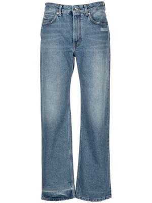 Off-White faded-effect straight-leg jeans - Blue