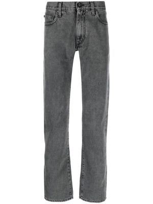 Off-White faded straight-leg jeans - Grey