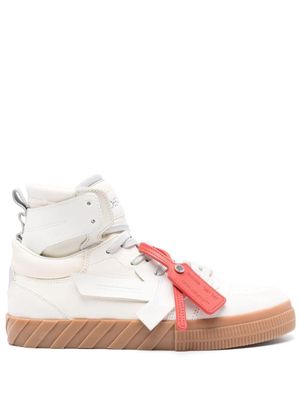 Off-White Floating Arrow leather sneakers - WHITE CREAM