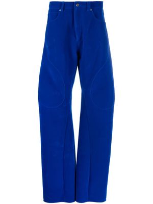 Off-White Flock Contour tapered trousers - Blue