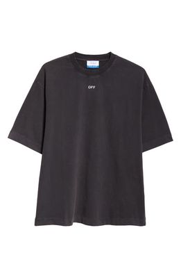 Off-White Gender Inclusive Saint Matthew Cotton Graphic T-Shirt in Black Grey