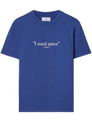 Off-White Give Me Space cotton T-shirt - Blue