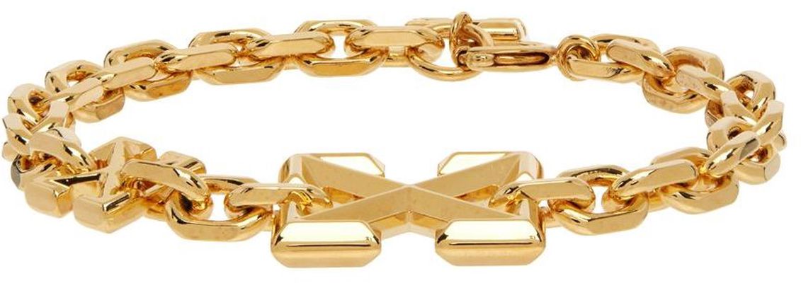 Off-White Gold Arrow Bracelet