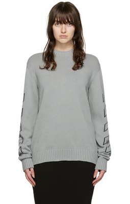 Off-White Gray Diag Sweater